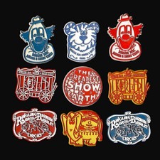 9x Circus Lot Ringling Bros. Vtg Novelty Magnet Rubber Advertise Fridge  '70s picture