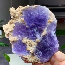 2.54LB Rare Natural purple fluorite crystal mineral specimen, Zhejiang picture