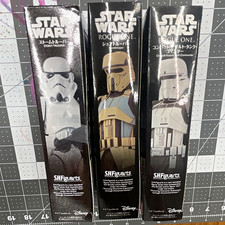 Bandai S.H.Figuarts Star Wars Rogue One Stormtrooper Figure 3 Lot 2016 picture