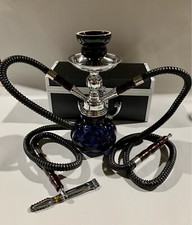 INHALE®️10 INCH 2 HOSE AVALANCHE  SMALL PUMPKIN HOOKAH IN A HARD SUITCASE(BLACK) picture