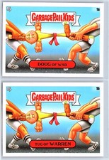 Tug Of War Garbage Pail Kids At Play Spoof Doug & Warren 2 Card Set picture