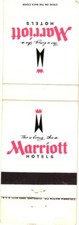 Marriott Hotels Vintage Matchbook Cover 1960s-70s Toll Free picture