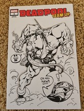 Deadpool Team-Up #1 Blank Variant Eskivo Venompool Original Art Sketch Beautiful picture