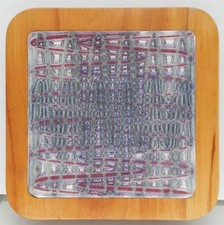 Gladmark Burbank Tile Trivet Hot Plate Teak Wood MCM 7.5