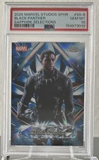 2025 Topps Marvel Studios Chrome Black Panther Sapphire Selections SS-8 PSA 10 picture