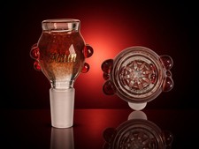 Hittn 14mm Ruby Red Premium Glass Bowl with Built-in slotted screen 🔥🎆💨💥🚀🌎 picture