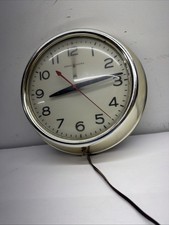 general electric wall clock 2908a Vintage 1950 Wall Call Industrial Or School. picture