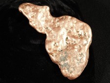 Larger Heavy Solid COPPER NUGGET or Native Copper Float Michigan 157gr picture