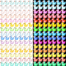 225PCS Mini Ducks Glow in the Dark Tiny Ducks Luminous Resin to Hide and Seek Pr picture