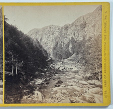 Pass of Aberglaslyn — From the Bridge Vintage Stereoview Card Landscape Scene picture