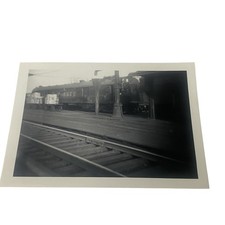 Vtg Lackawanna & Reading Wilkesbarre Local Train Photo 3.25x4.5 B&W Original picture