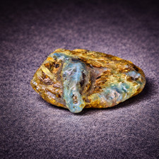 Rare Blue Amber Rough Stone Dominican Republic – Natural Raw Collector Gem picture