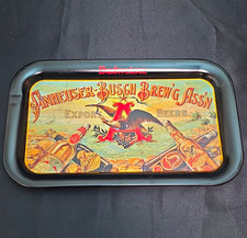 Budweiser Anheuser-Busch Brewing Ass'n Export Beers Tin Tray Breweriana picture
