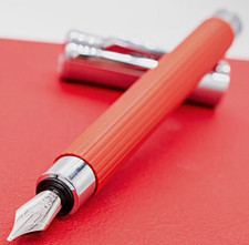 Graf Von Faber-Castell Tamitio Fountain Pen - India Red - FINE NIB. picture