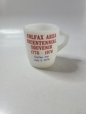 1976 FIRE KING COFFEE MUG. Colfax Ind. Bicentennial  picture