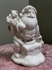 Lenox China Jewels Collection, Vtg. 1996, C/J Santa S Visit picture