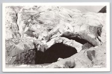 Vintage RPPC Mendenhall Ice Cave Glacier Juneau Alaska Johnston Photo Postcard picture