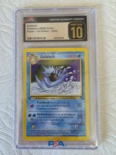 2000 POKEMON CARD DUTCH GOLDUCK FOSSIL 1st EDITION CGC PRISTINE 10 picture