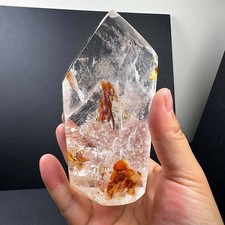 538g Natural Red gum flower Quartz Mineral Specimen Energy Cystal Reiki Decor picture