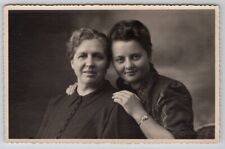 RPPC Two Lovely Women Mother Daughter Portrait Postcard F23 picture
