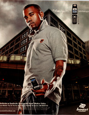 2005 Boost Mobile Kanye West Motorola i830 Poster Print Ad 8x11 Hip Hop Art picture