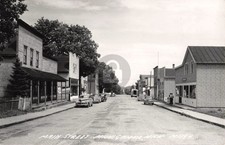 Street View Main St., Michigamme MI Michigan RPPC Photo Postcard COPY picture