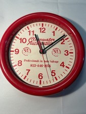 Vintage Chaney Instrument Co. 8.25” Clearwater Automotive Advertising Wall Clock picture