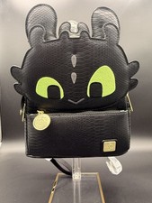 NWT Loungefly How to Train Your Dragon Toothless Cosplay Mini Backpack DWBK0006 picture