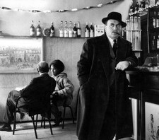 The Italian actor Gino Cervi playing tv serial Il commissario Maig- Old Photo picture