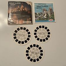 SALT LAKE CITY Utah Vintage View-Master 3 Reel Pack A348 Folder Booklet picture