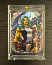 Topps 2026 Chrome Marvel Comics Fanfare She-Hulk Black Wave Refractor 05/10 PR10 picture
