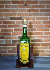 Vtg Cutty Sark Whiskey Large 1 Gallon Bottle w/ Stand Bar Display Lamp picture