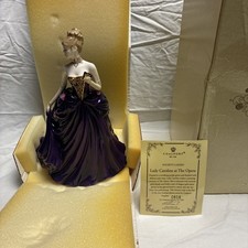 Coalport-Lady Caroline at the opera, LE 818/1500 absolutely stunning picture