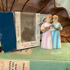 Angel Duet To Stand Or To Hang British Hong Kong With Box Christmas Ornament picture
