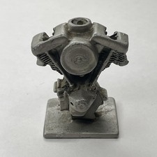 Harley Davidson Mini Pewter Motorcycle Engine Motor Figure Statue picture