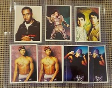 LOT OF 7: 1999 PANINI SMASH HITS STICKERS MJ DIDDY USHER OASIS RC ROOKIES RARE picture