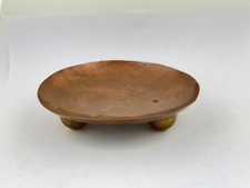 Hector Aguilar Copper and Brass Plate Taxco 1940s Mexico picture