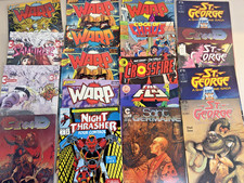 Vintage 1980s Indie Comic Lot 17 Books Warp Samuree St George Crossfire SciFi picture
