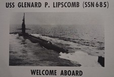 1970s-80s USS GLENARD P. LIPSCOMB SSN685 SUBMARINE NAVY Welcome Aboard brochure picture
