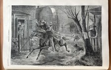 C.G. BUSH PAUL REVERE’S RIDE HARPER’S WEEKLY JUNE 29, 1867 picture