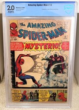 Amazing Spider-Man #13 (1964) CBCS 2.0 not CGC - 1st Appearance Mysterio Marvel picture