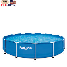 14Ft Adventure above Ground Metal Frame Swimming Pool Includes Filtraboost™ 8... picture
