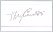 Tony Curtis Autograph Signed Index Card Silver Ink Actor Vintage Hollywood picture