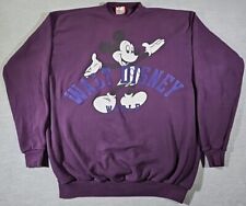VTG 90'S Disney Designs Walt Disney World Mickey Mouse Sweatshirt 1SFA Prpl RARE picture