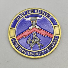 673d Civil Engineer Souadron the Commander for Excellence Challenge Coin picture