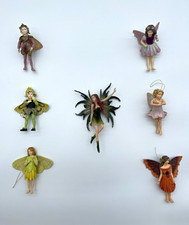 Vintage Set of 7 Collectible Fantasy Fairy Hanging Ornaments/Figures picture