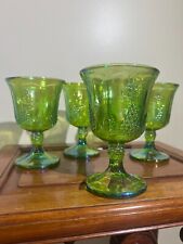 Indiana Glass Harvest Grape Green Goblet (set of 4) picture