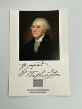 George Washington Hair Strand Lock Piece Relic Speck President POTUS Photo picture