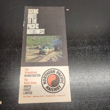 1968 Northern Pacific Railway Timetable Brochure Train Schedules Map PNW picture