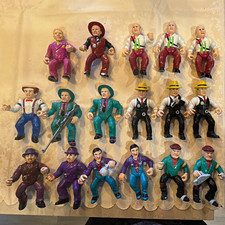 Dick Tracy Crime Theme Mixed Lot 17 Plastic Character Figures Gangster/Cop picture